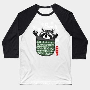 Funny Raccoon In Ugly Pocket Baseball T-Shirt